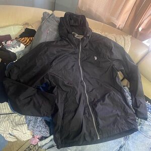 U.S. Polo Assn. Black Windbreaker Jacket